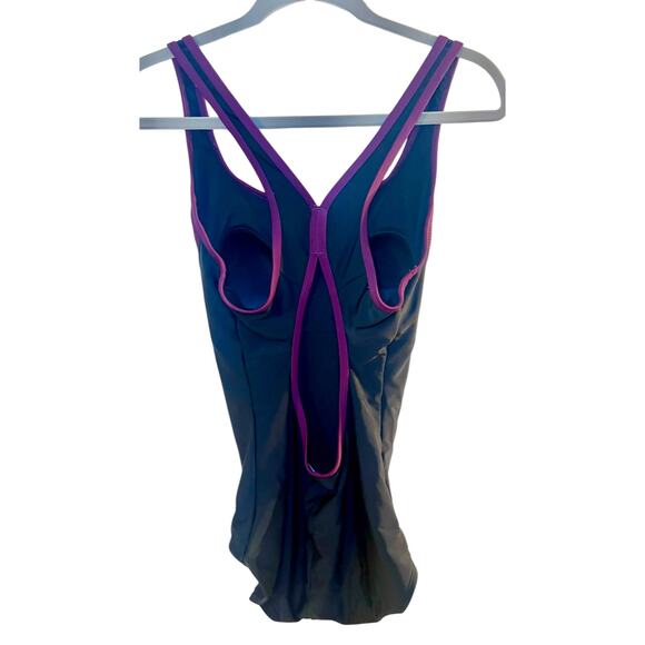 Speedo Potent Purple one piece swimsuit - Picture 3 of 7